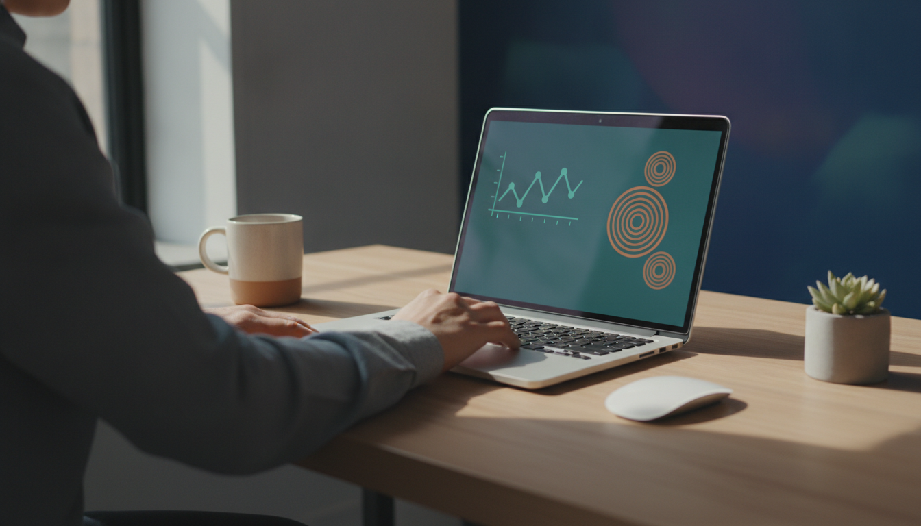 SEO report dashboard with search and website performance charts