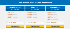 HostGator Web hosting plan