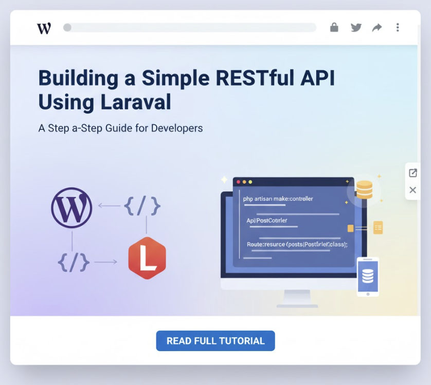 Building a Simple RESTful API Using Laravel